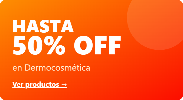 Hasta 50% OFF en dermocosmetica